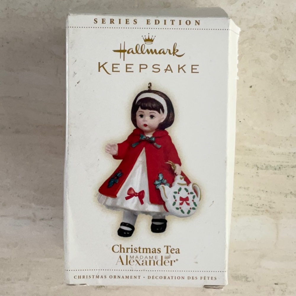 Vintage Madame Alexander Doll Christmas Tea Ornament 2006 Hallmark Xmas #11
